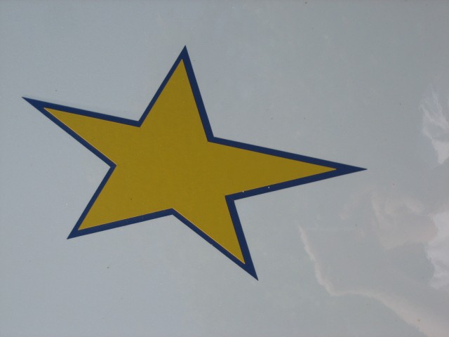 Star on the side of a van.