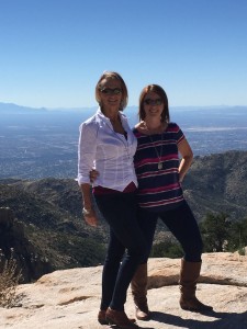 Heather and Wanda on Mt. Lemmon